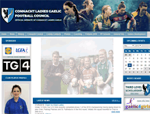 Tablet Screenshot of connachtladiesgaelic.com